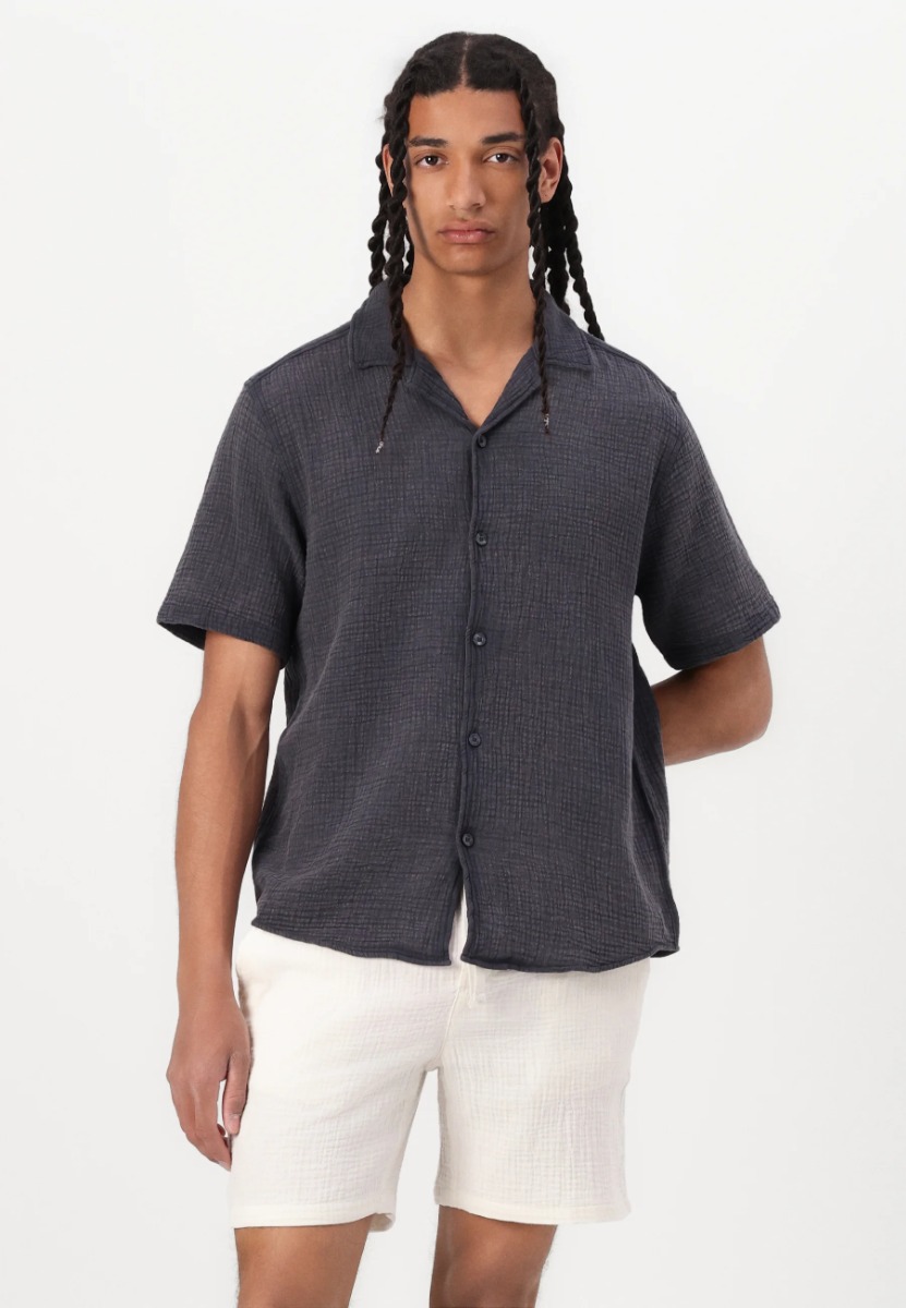 Only & Sons Onsralph Resort Shirt 22032056 Σκούρο Γκρί φωτογραφία