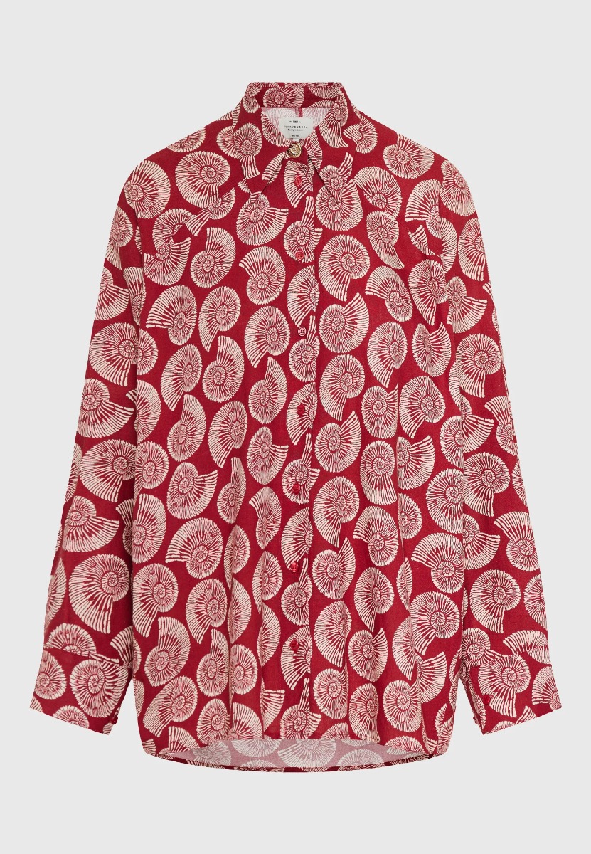 Women's Shirts Funky Buddha Red