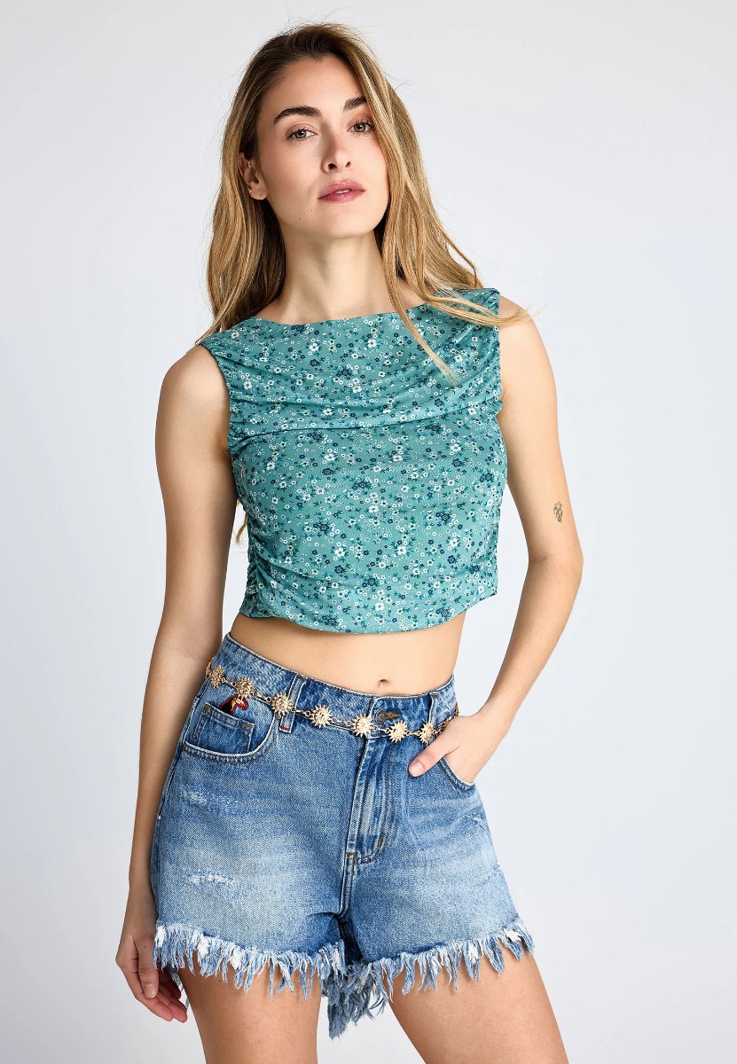 Women's Tops Funky Buddha Green