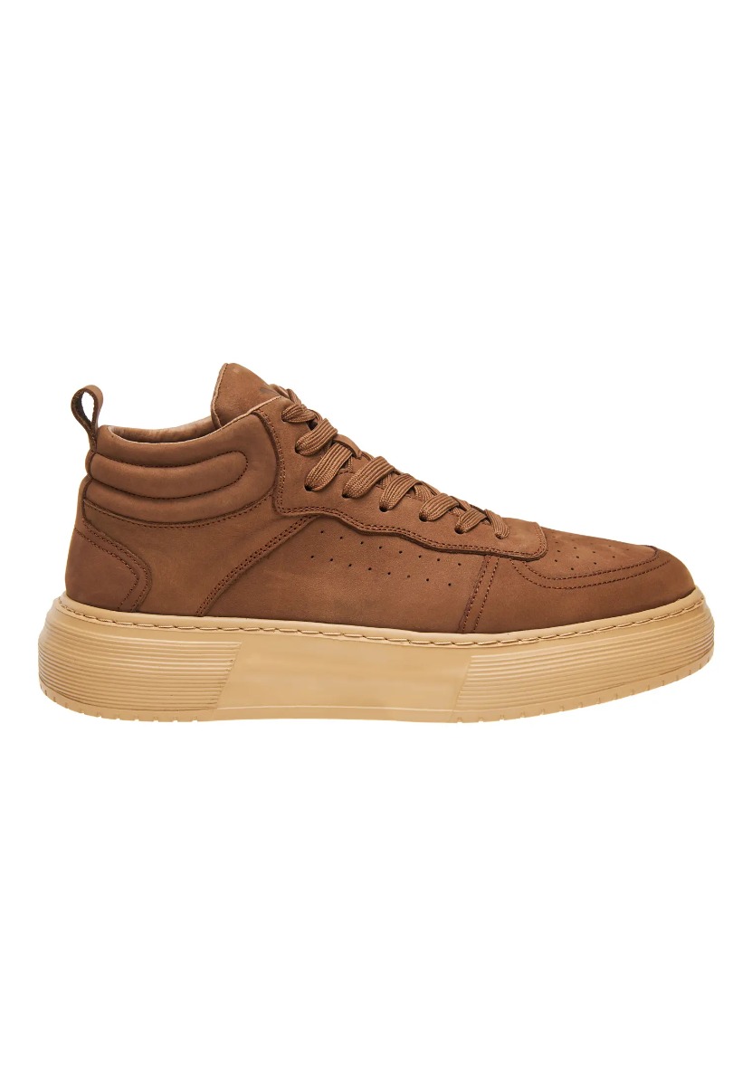 Funky Buddha Ανδρικά Δερμάτινα Sneakers FBM010-014-08 Καφέ φωτογραφία