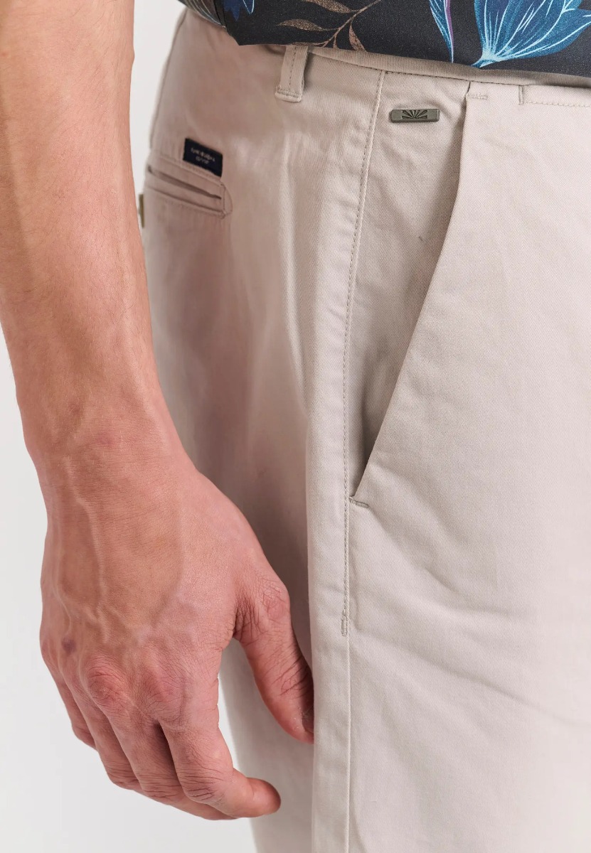 Funky Buddha Ανδρική Βερμούδα Chino FBM011-001-03 Σκούρο Γκρί