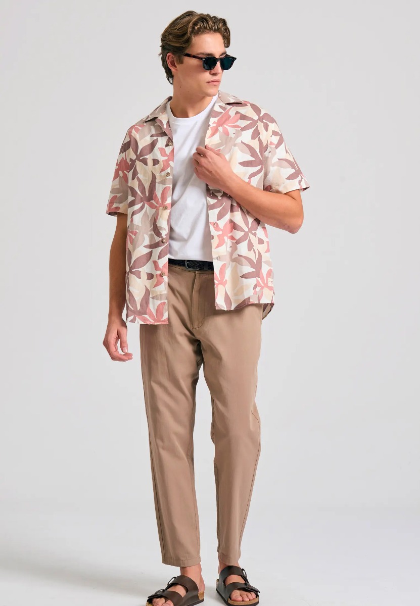 Funky Buddha Ανδρικό Comfort fit chino παντελόνι FBM011-014-02 Μπέζ