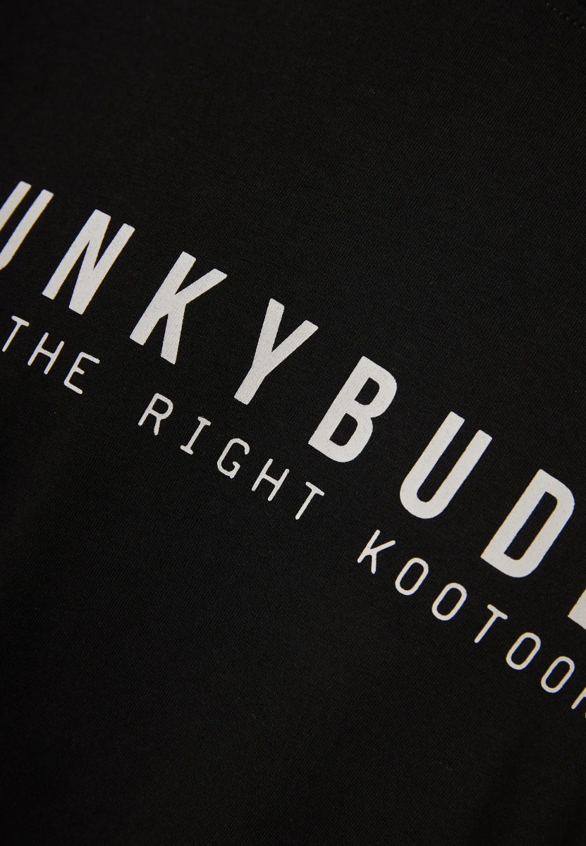 Funky Buddha Ανδρικό t-shirt με τύπωμα από βαμβάκι FBM013-011-04 Μαύρο
