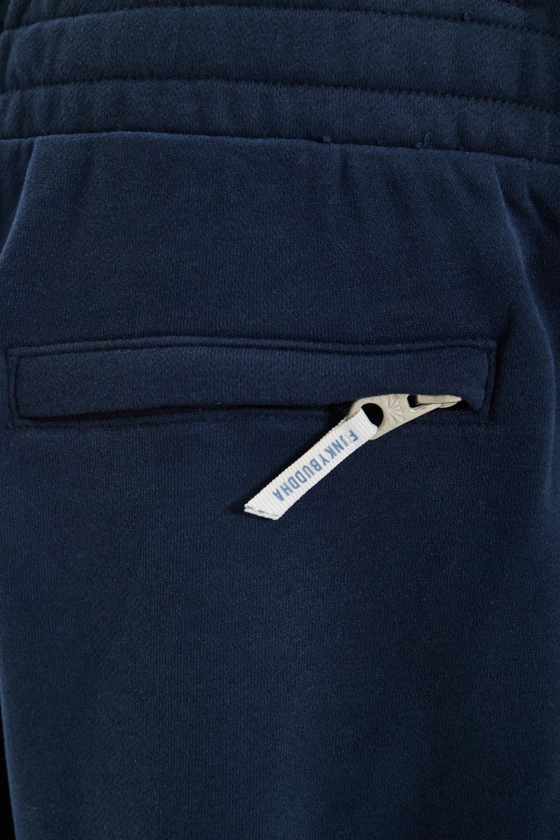 Funky Buddha Ανδρική Essential αθλητική βερμούδα με λογότυπο FBM013-050-03 Σκούρο Μπλέ