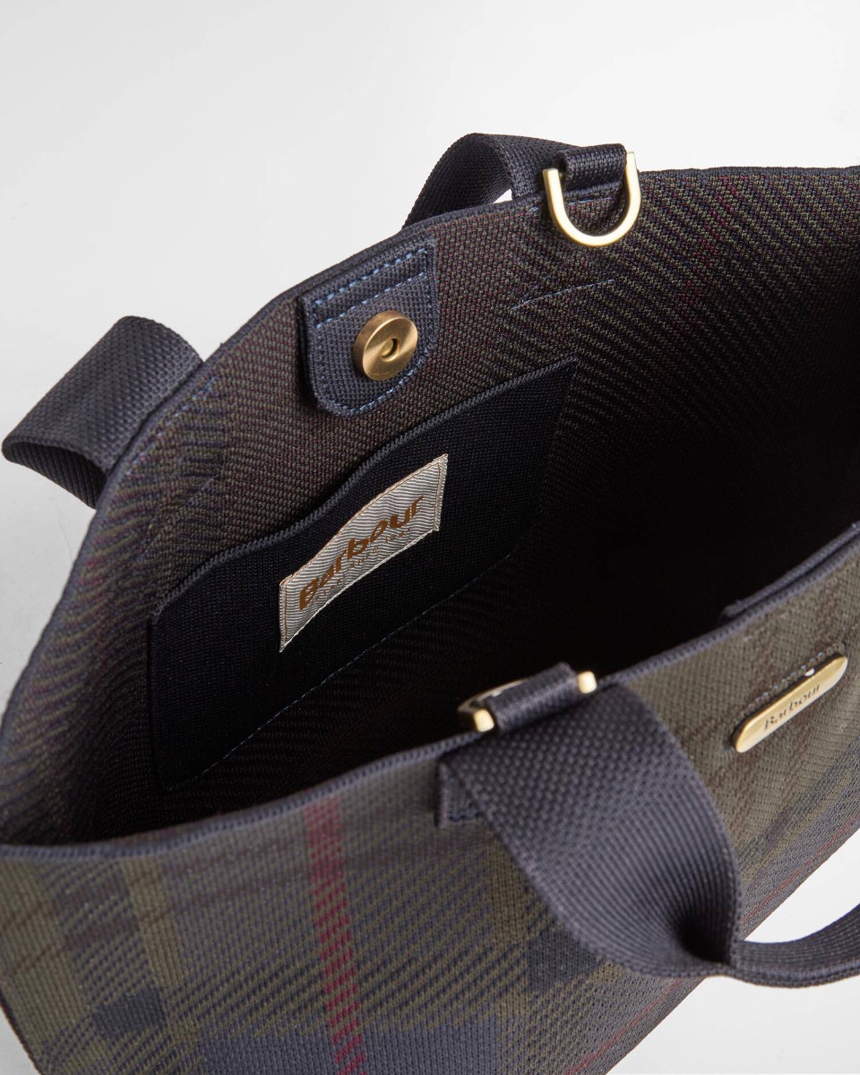 Barbour Barbour Layla Tartan Mini Tote Bag LBA0518TN43 Καρώ - 6