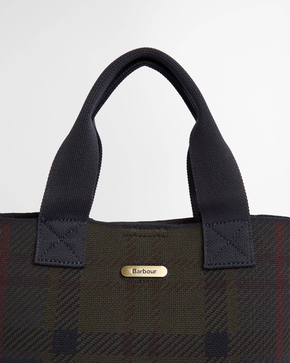Barbour Barbour Layla Tartan Mini Tote Bag LBA0518TN43 Καρώ - 5
