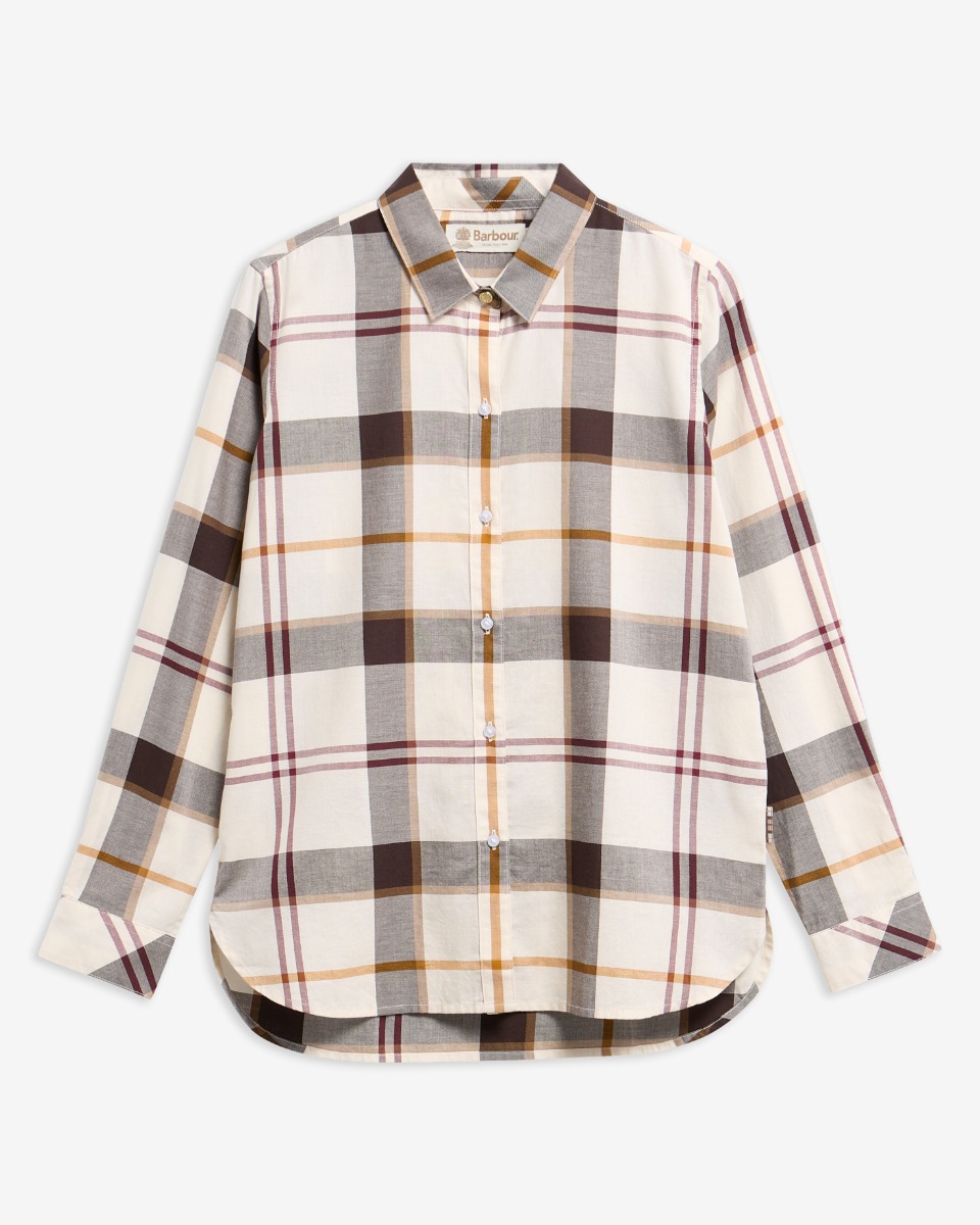 Barbour Moorland Relaxed Long-Sleeved Shirt LSH1352TN30 Εκρου