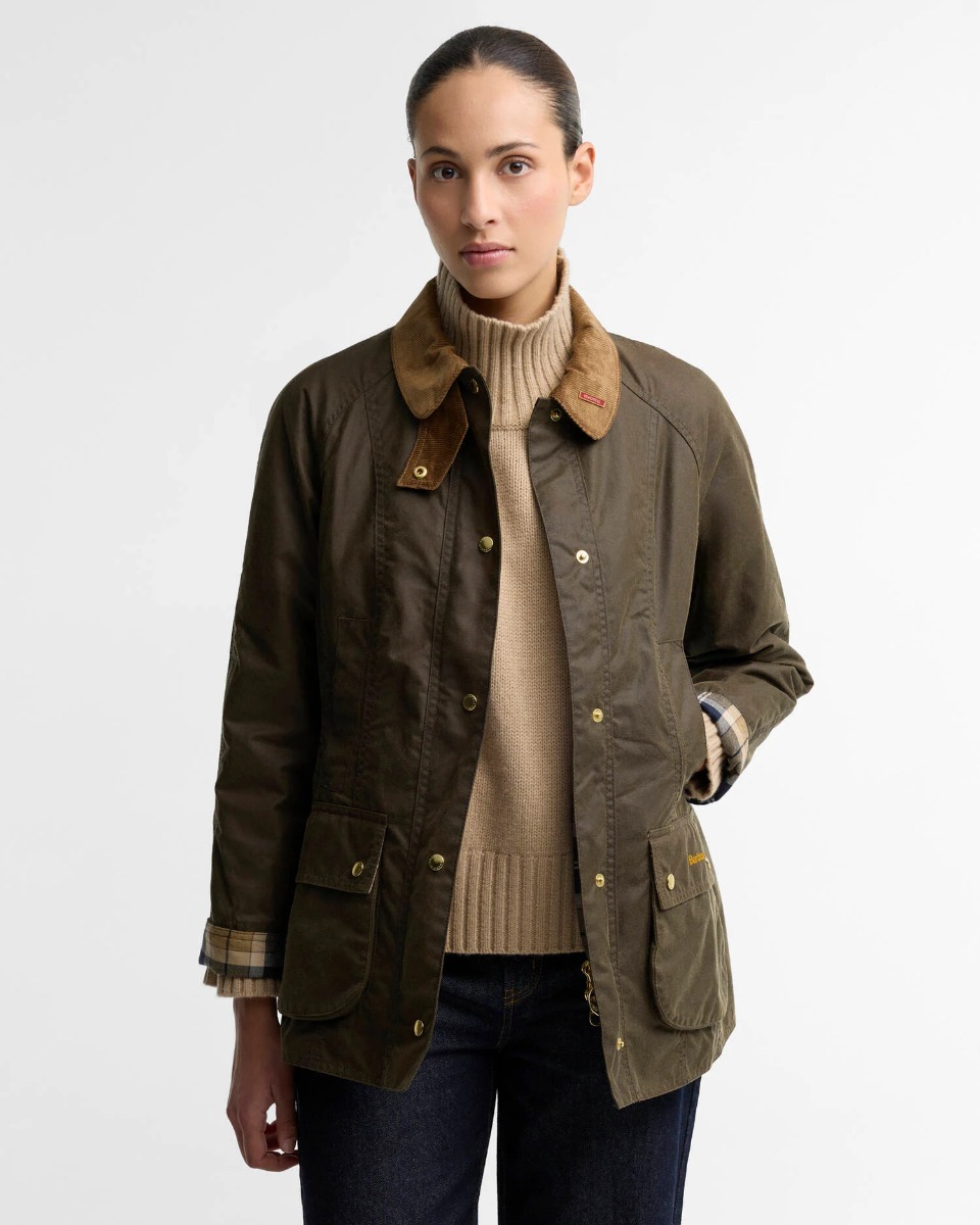 Barbour Icons Beadnell Waxed Jacket LWX1596SN91 Χακί