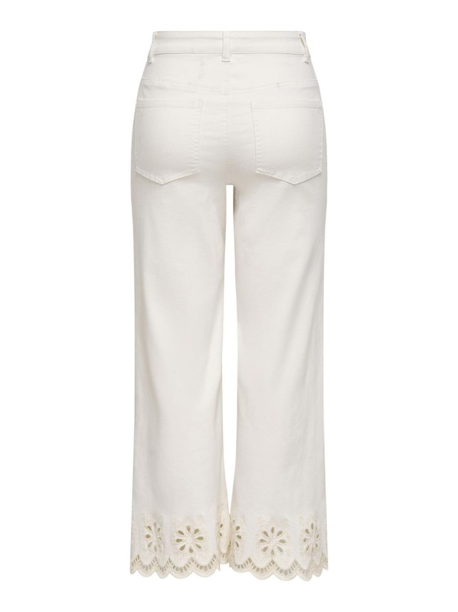 Only Madison Hw Crop Wide Bro Angl Dnm Gua 15372378 Λευκό φωτογραφία