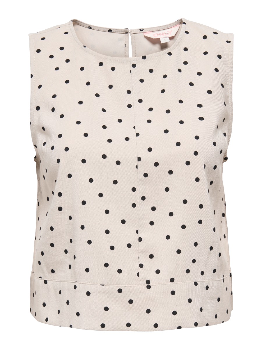 Only Dorsi Γυναικείo Αμάνικo Loose Top 15364286 Μπέζ