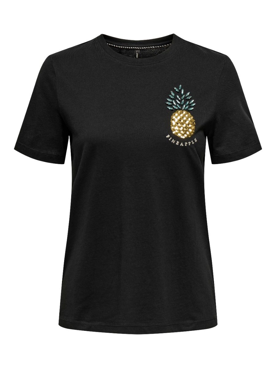 Only Kita Κοντομάνικο T-Shirt 15346726 Μαύρο φωτογραφία