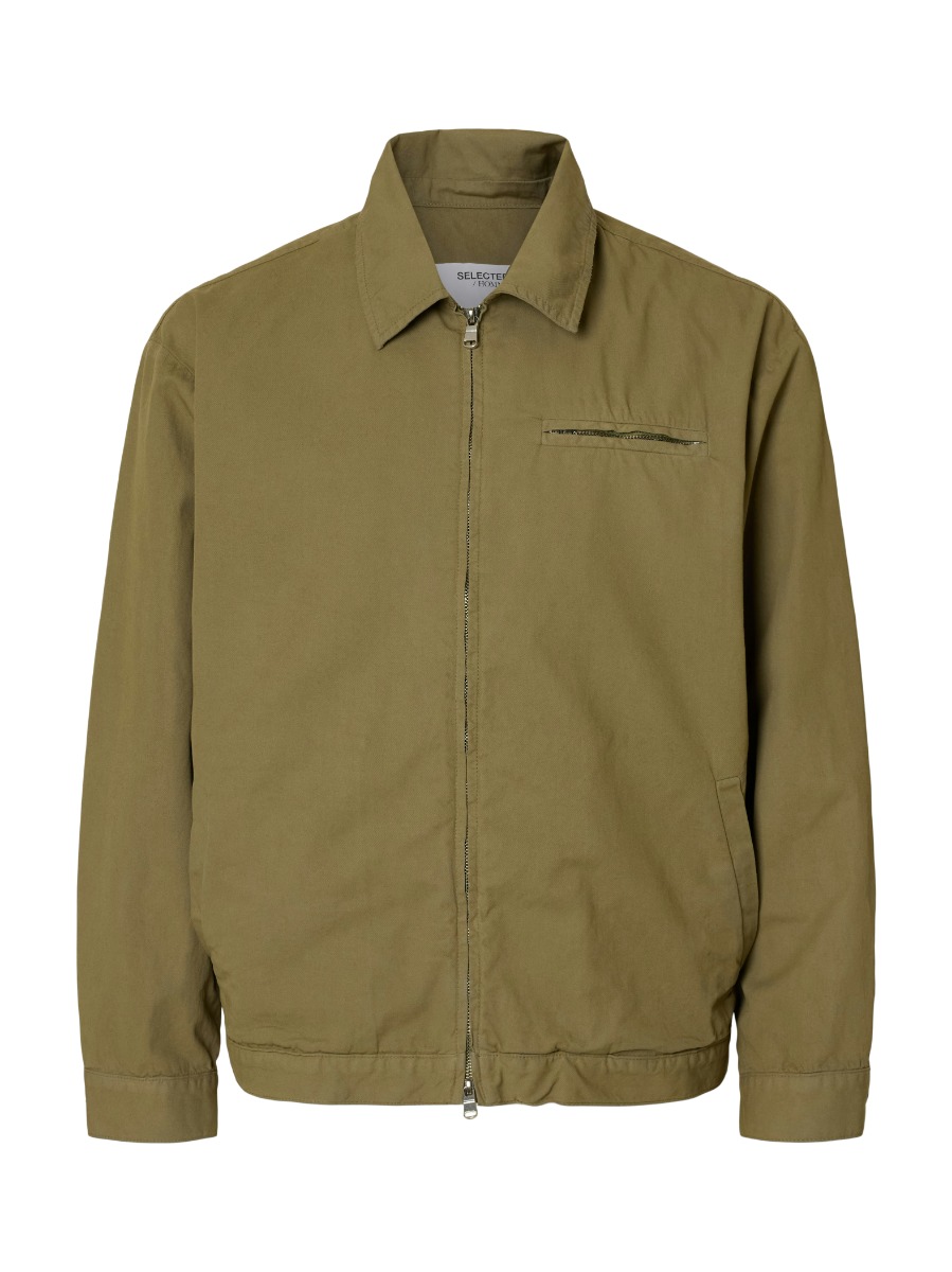 Selected Soren Ανδρικό Zip Blouson Ex 16099043 Λαδί