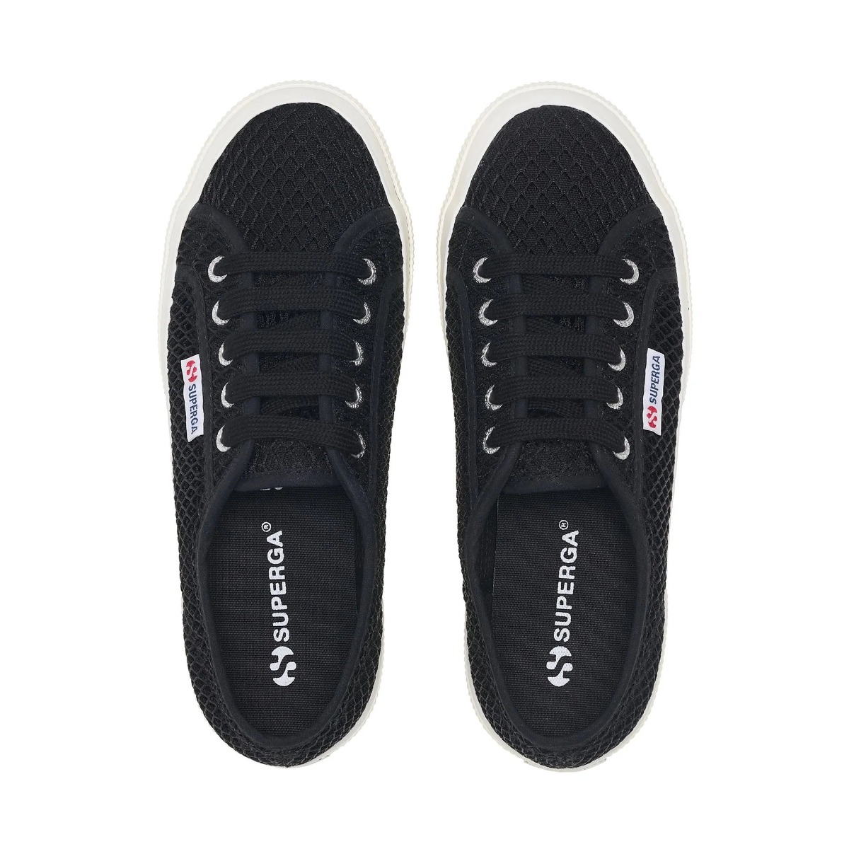 Superga 2750 Mesh Black Sneakers Μαύρο