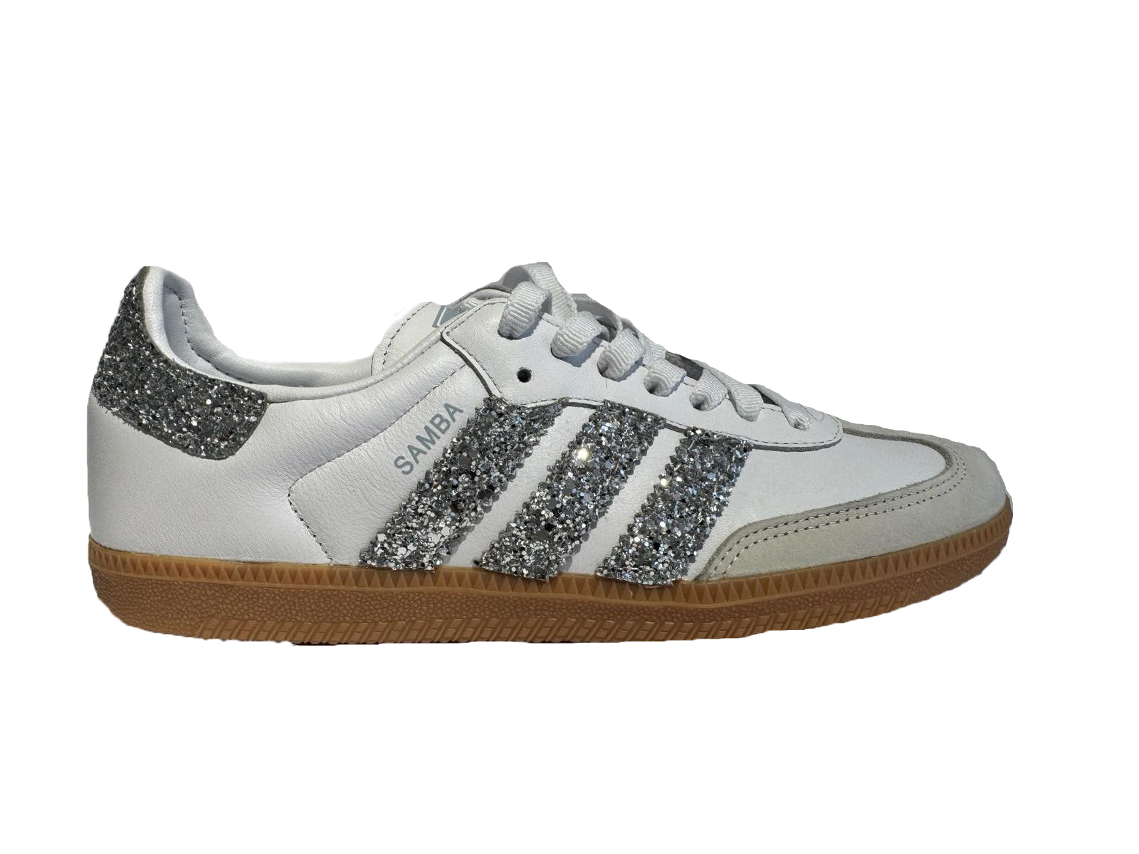 Adidas Samba Seddys Glitter Silver Sneakers Ασημί φωτογραφία